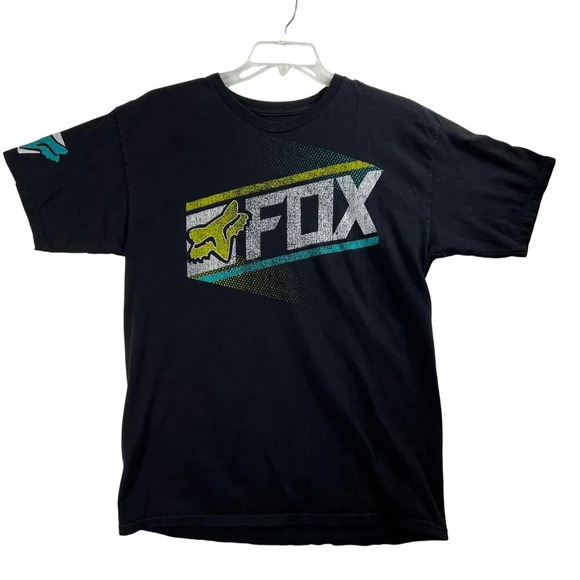 Fox Racing Legacy Shirt Mens L Regular Black Y2k CyberGoth Motocross Motorcycle - Picture 1 of 10